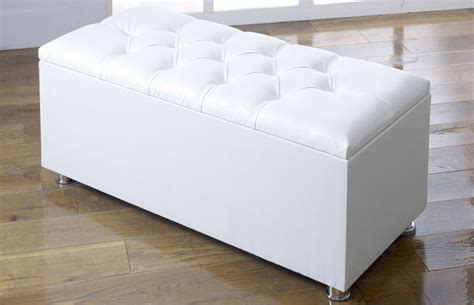 *NEW* Ottoman Storage Blanket Box in Faux Leather