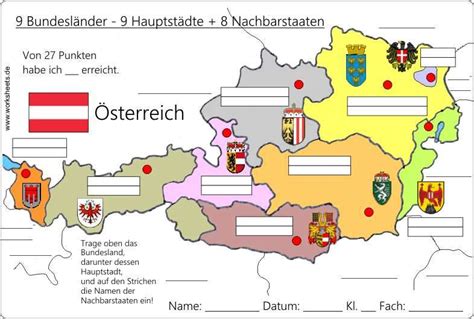 9_Bundesländer-Österreich-Austria-A Country Studies, Geography Lessons, Foreign Languages ...