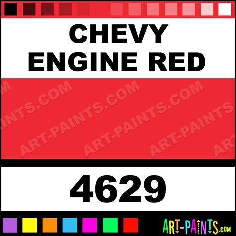 Chevy Engine Red Artist Acrylic Paints - 4629 - Chevy Engine Red Paint, Chevy Engine Red Color ...