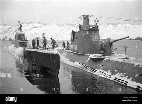 A submarine base in Polyarny The Northern Fleet Stock Photo - Alamy