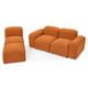 Sectional Sofa Couch,L-Shaped Sectional Sofa with Ottoman and Arms ...