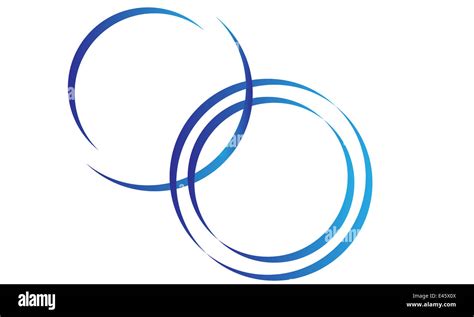 Blue Circle Logo Stock Photo - Alamy