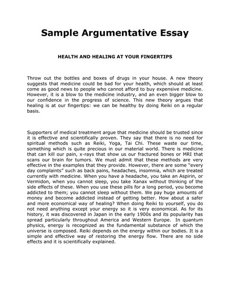 Sample Argumentative Essay.doc