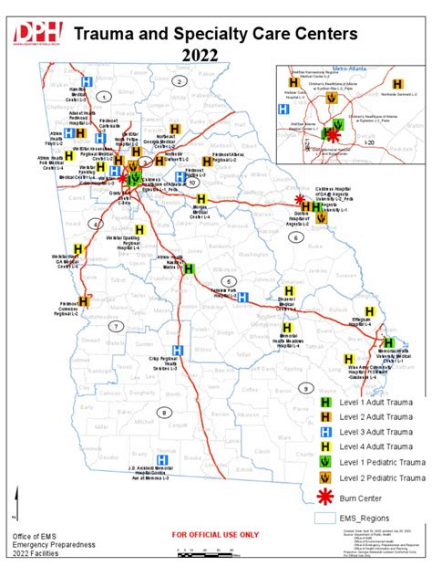 Georgia's Designated Trauma and Specialty Care Centers | PDF