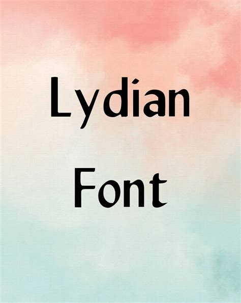 Lydian Font Free Download