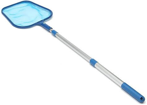 GKanMore Pool Skimmer Net with 14-41” Telescopic Pole Leaf Skimmer Mesh Rake Net for Spa Pond ...