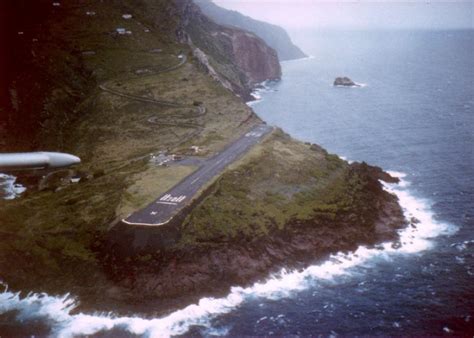 The shortest landing strip in the world is found at the Juancho E. Yrausquin Airport on Saba Island.