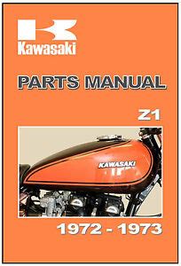 KAWASAKI Parts Manual Z1 Z900 KZ900 1972 and 1973 Replacement Spares Catalog | eBay