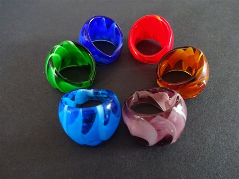 Lampwork Glass Ring, Lampwork Rings, Handmade Jewelry, Handcrafted ...