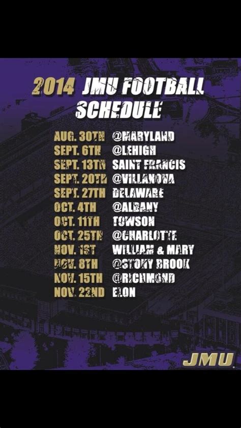 Jmu Football Schedule 2024 Printable - Cammy Corinne