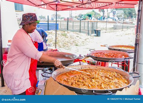 Diverse African Vendors Cooking and Serving Various Bread Based Street ...