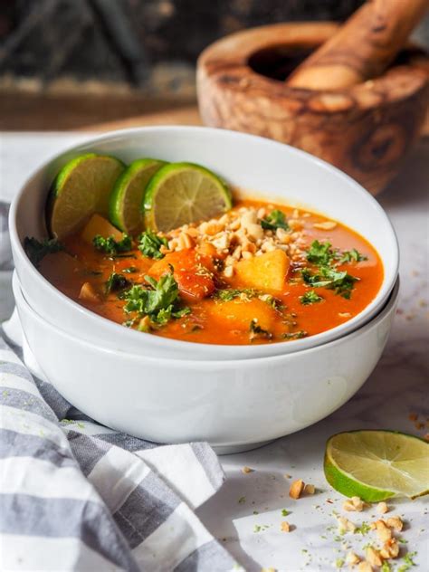 African Peanut Stew {GF, Vegan} - Avocado Pesto