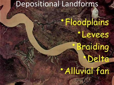 Depositional landforms