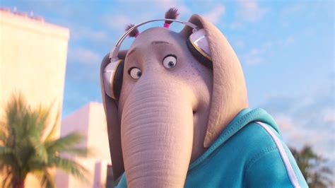 Meena The Elephant From Sing Official Cardboard Cutout Standee ...