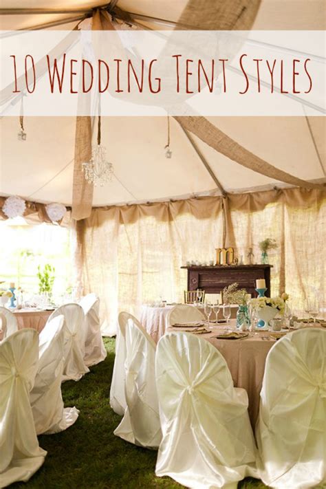 Under Cover: 10 Tent Styles for your Wedding Day