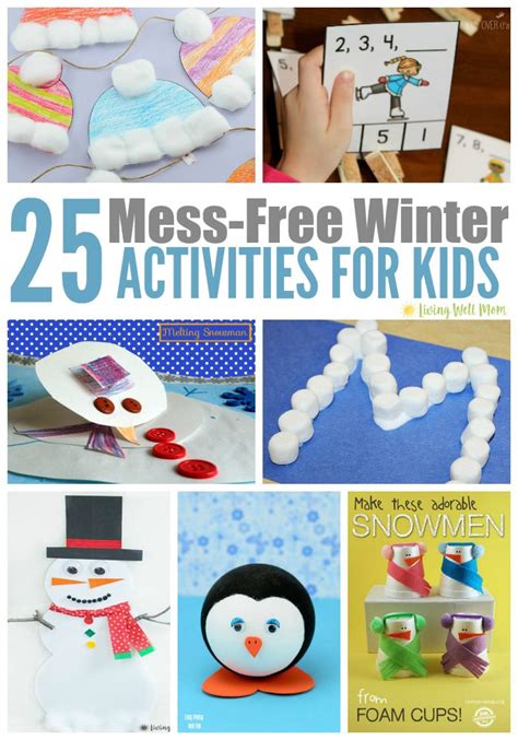 25 Mess-Free Winter Activities for Kids | Comfy Kidz