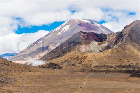 Mount Ngauruhoe is a famous ... | Stock image | Colourbox