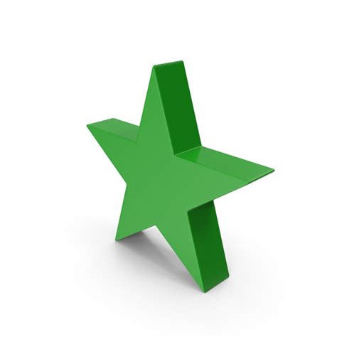 Green Star Symbol 3D Object 2298947451 | Shutterstock