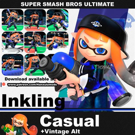 SSBU Mod: Inkling (Casual) by Hanxulz on DeviantArt