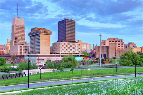 Downtown Akron Ohio Skyline Photograph by Denis Tangney Jr