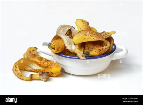 Banana peel in peel, banana, compost Stock Photo - Alamy