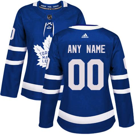 Custom Men's Toronto Maple Leafs Blue Home Authentic Stitched 2017-2018 Adidas NHL Jersey on ...