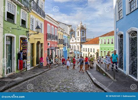 Salvador, Brazil, Upper Town - Pelourinho . Editorial Stock Image - Image of bahia, salvador ...