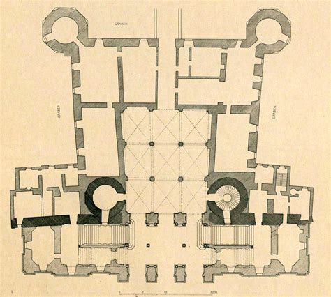 Floor Plan of the Palazzo Madama, Turin