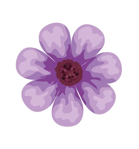 beautiful purple flower decorative icon 2454566 Vector Art at Vecteezy