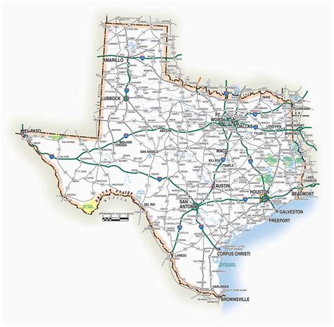 Texas Map Of Counties with Names | secretmuseum