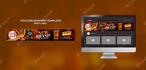 Premium PSD | Beer label template design