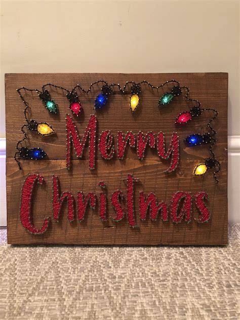 Christmas string art – Artofit