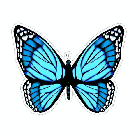 Butterfly Vinyl Car Sticker | Coloring stickers, Vinyl car stickers ...