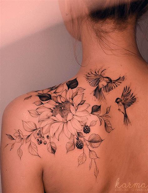 Pin by Manuel Kunze on 장미 | Shoulder tattoos for women, Floral tattoo ...