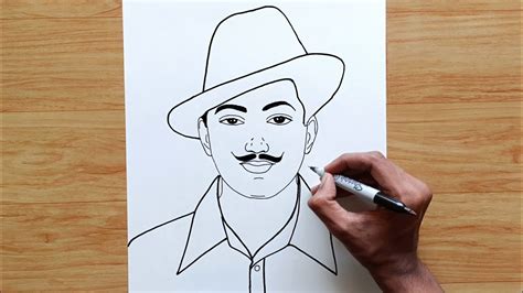 Aggregate 79+ bhagat singh drawing easy best - nanoginkgobiloba.vn