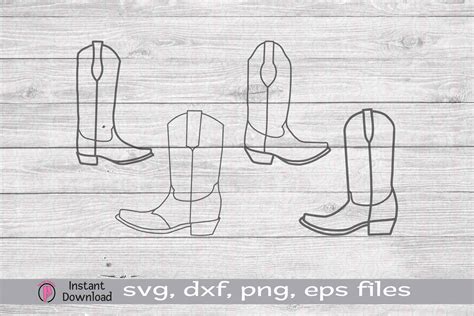 Cowboy Boots Svg Cut Filevector Silhouette Cricut Svg - vrogue.co