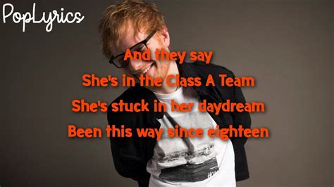 Ed Sheeran - The A Team (Acoustic Lyrics) - YouTube