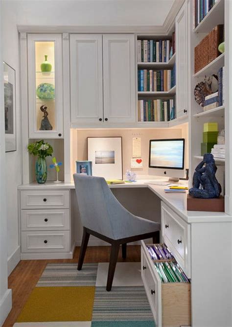 20 Home Office Designs for Small Spaces | Small home offices, Home office design, Contemporary ...