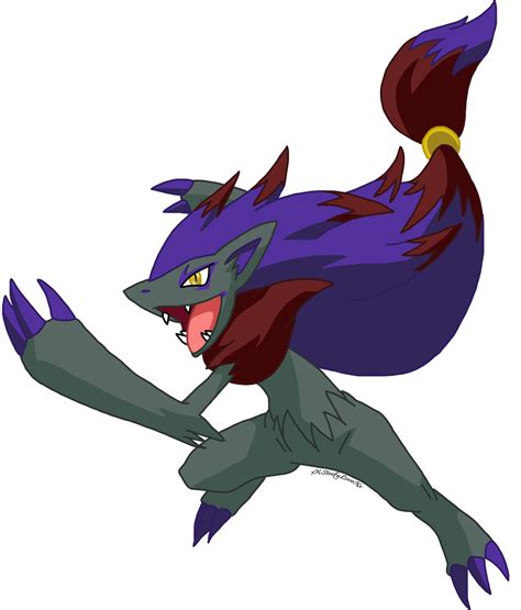 Zoroark- Shiny by xXSteefyLoveXx on DeviantArt