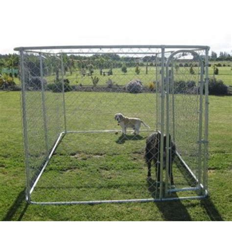 Aleko Products DIY Chain Link Dog Kennel System - Walmart.com - Walmart.com