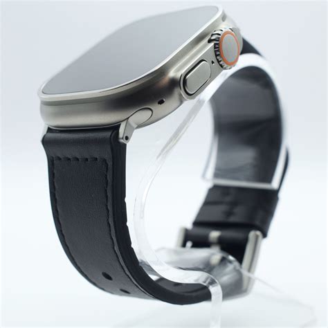 Ultra 2 Black Leather Band for Apple Watch Ultra – Ultra Supply Co