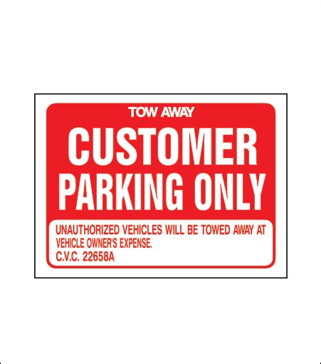 Sign-Mart | Customer Parking Only Sign