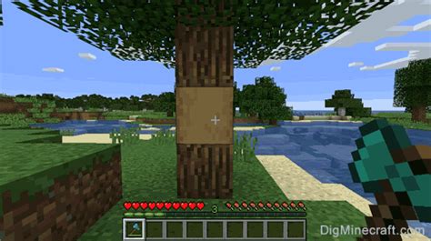 How to make a Stripped Oak Log in Minecraft