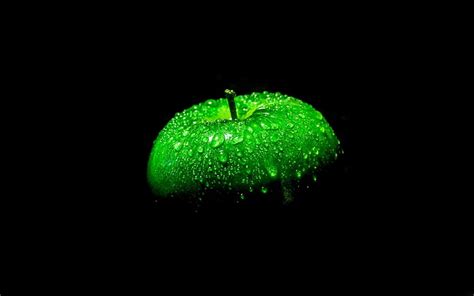 1920x1080px | free download | HD wallpaper: Green apple, black ...