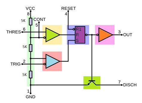 555 Timer Ic Schematic Diagram