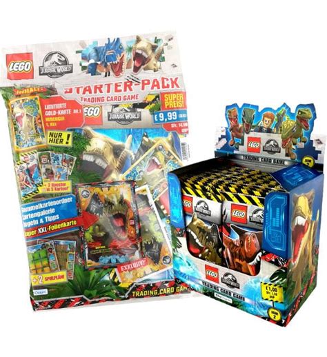 Lego Jurassic World Serie 2 Trading Cards - Starterpack + caixa de 50 saquetas, Stickerpoint