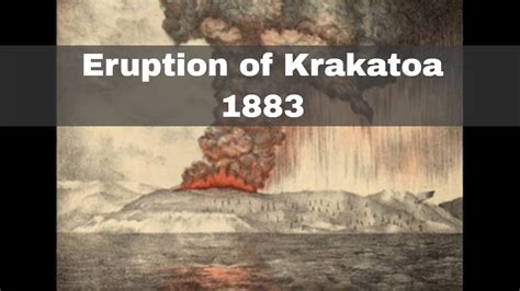 Krakatoa Eruption 1883 Tsunami