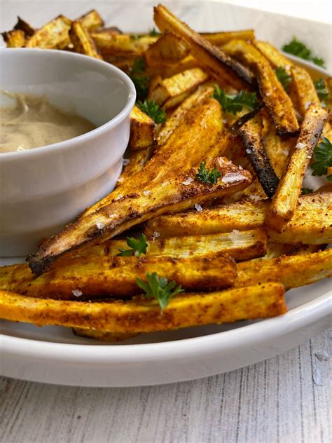 Air Fryer Parsnip Fries (Paleo, Vegan, Whole30) - Bake It Paleo