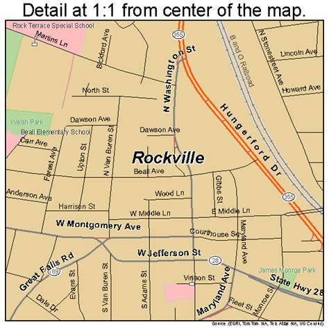 Rockville Maryland Street Map 2467675