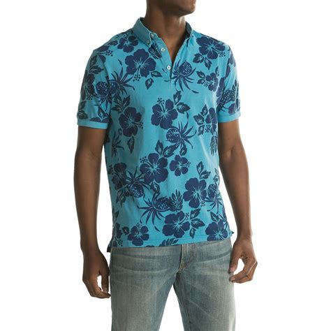 Report Collection Floral Polo Shirt (For Men) - Save 78%